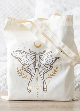 Шопер luna moth tote bag екосумка місячний метелик