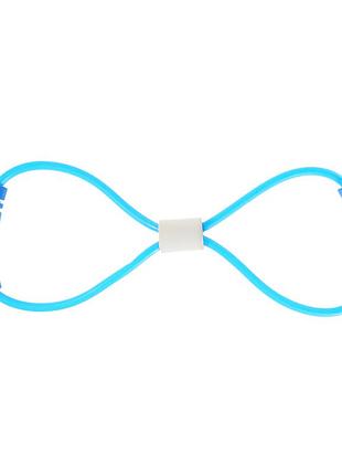 Гумка еспандер для фітнесу, колір блакитний (середній рівень навантаження)