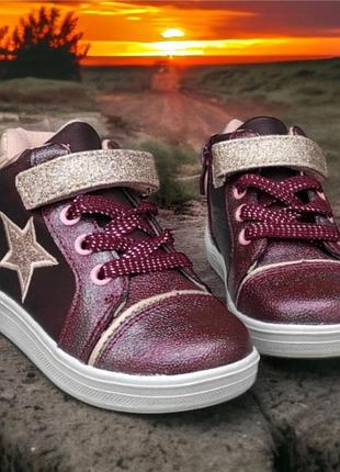 Дитячі демі хайтопи, черевики, кеди кросівки для дівчинки