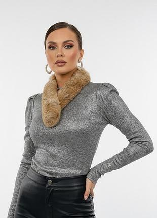 Меховой шарф-горжетка из натурального кролика