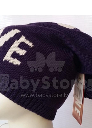 Шапка для девочки тёплая на подкладке с помпоном 54 размер lenne ленне фиолетовая