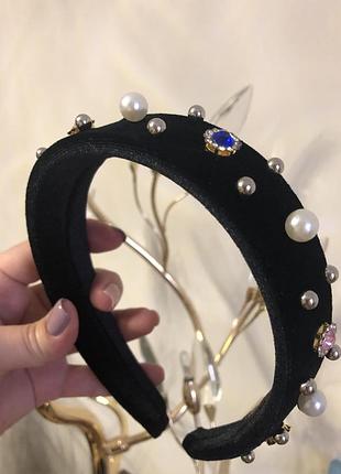 Красивейший бархатный обруч