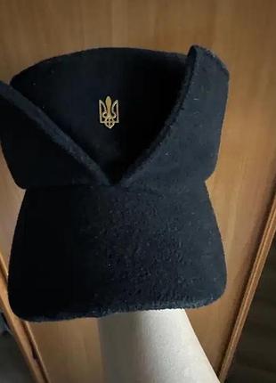 Кепка мазепинка чорна з кокардою