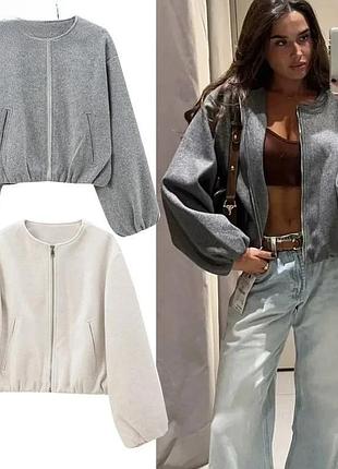 Пальто бомбер zara оригінал іспанія колекція 2026