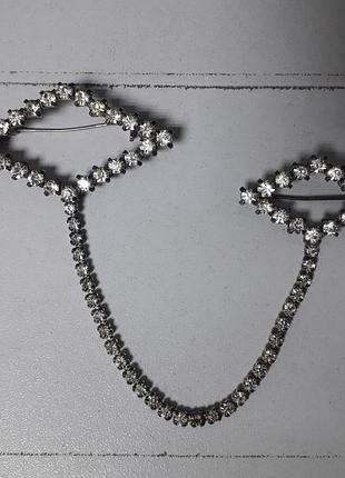 Винтаж шатлен брош брошка