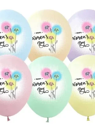 Кулька 12" (30см) happy women`s day 0006-274 поштучно