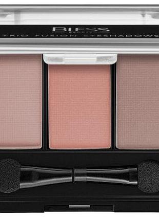 Тіні для повік bless 3-х кольорові №7 beauty trio