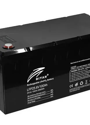 Аккумуляторная батарея lifepo4 ritar lfp25.6v100ah g1 (r-lfp25.6v100ah) аккумулятор литий железо фсфат