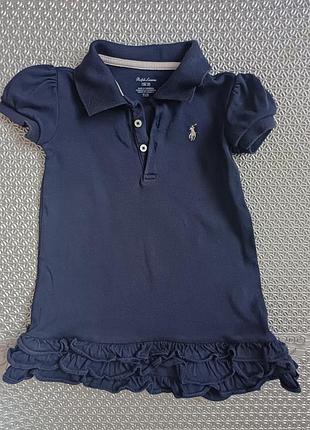 Платье спортивное для девочки на 1-2 р. темное