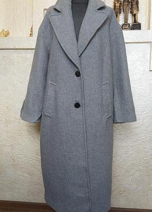 Пальто с шерстью zara
