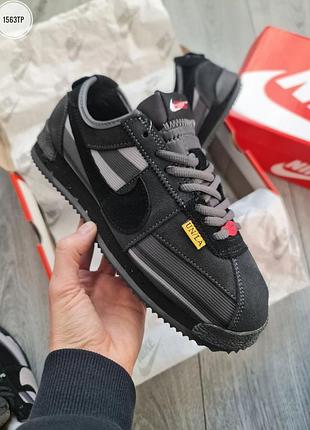 Мужские кроссовки nike cortez x union l.a gray/black