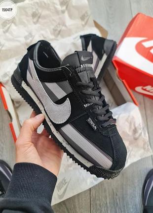 Мужские кроссовки nike cortez x union l.a black/gray
