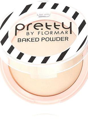 Пудра для лица pretty flormar №1 запечённая baked powder