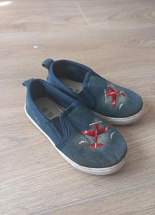 Джинсовые мокасины на мальчика