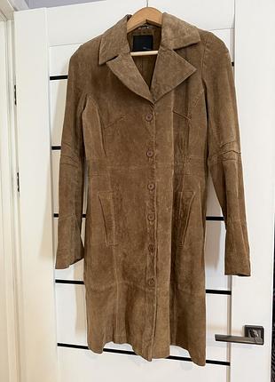 Тренч , натуральна замша vero moda
