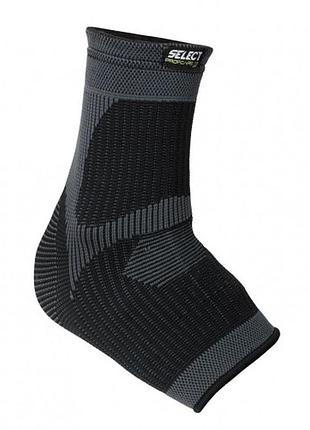 Бандаж на гомілкостоп select elastic ankle support (300) т.сірий, xl