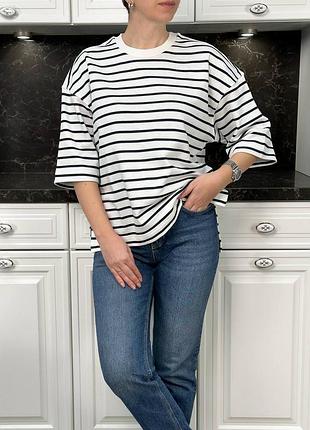 Базова футболка в смужку | adle. 203