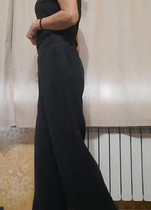 Брюки лен палаццо длинные 8