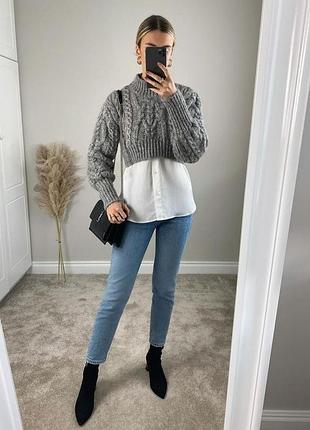 Светр вкорочений zara 4