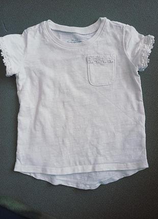 Футболка белая для девочки на 1 р.