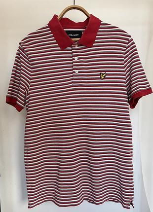 Чоловіче поло lyle & scott у смужку | 100% cotton