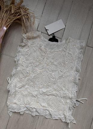 Блуза#топ ажурний