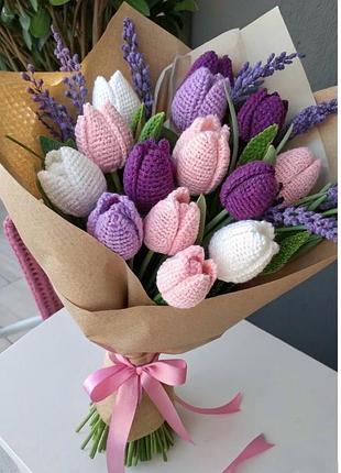 В'язані квіти🌷🌷🌷