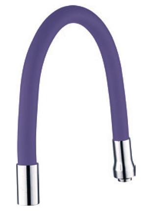 Излив (гусак) 3/4" для кухни силиконовый фиолетовый aquatica (xh-5243) (9793514)