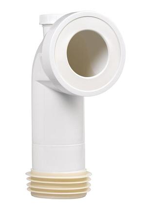 Коліно для унітаза з відведенням ø110 мм/90° push-fit wirquin (9555400)