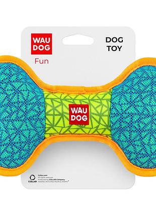 Игрушка для собак waudog fun, "кость", ш 20 см, д 12 см голубой