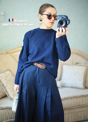 Фірмовий брендовий  вовняний вовна светр джемпер пуловер оверсайз old money