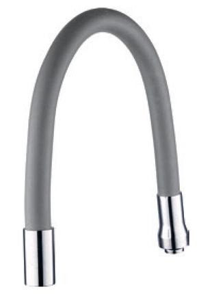 Излив (гусак) 3/4" для кухни силиконовый серый aquatica (xh-5240) (9793511)