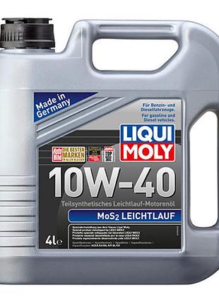 Полусинтетическое моторное масло - mos2 leichtlauf sae 10w-40 4л.