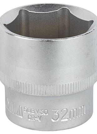 Насадка шестигранна коротка 1/2" 32 мм crv mid sigma (6071321)