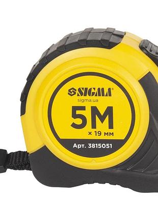 Рулетка shiftlock 5м×19мм sigma (3815051) 3