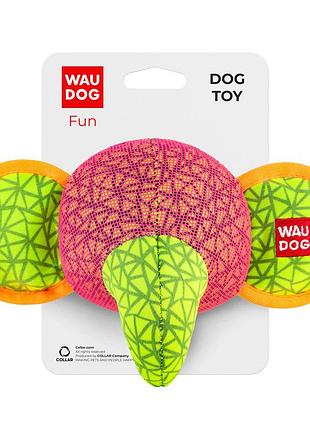 Игрушка для собак waudog fun, "слон", ш 20 см, дл 14 см розовый