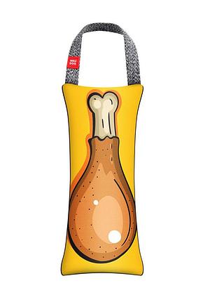 Игрушка для собак waudog fun с пустышкой, рисунок "куриное бедер", m, ш 9 см, дл 21 см