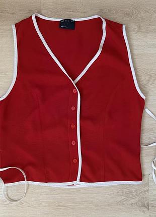 Топ asos віскоза, льон, s