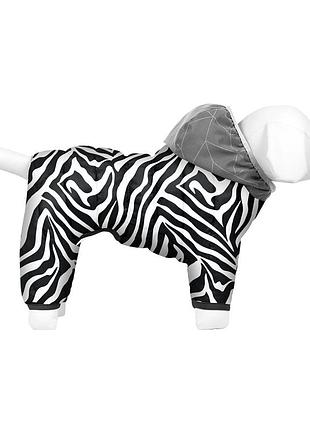 Комбінезон для собак waudog clothes малюнок "зебра", xs30, в 40-43 см, с 27-30 см
