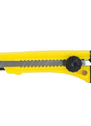 Нож строительный (пластиковый корпус) лезвие 18мм винтовой замок sigma (8211141)