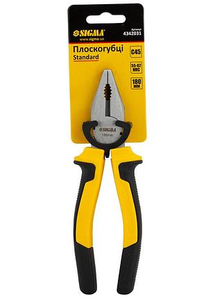 Плоскогубцы 180мм standard sigma (4342031) 2