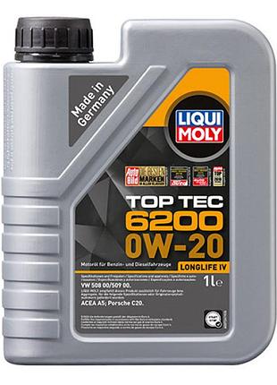 Синтетическое моторное масло - top tec 6200 0w-20 1л.