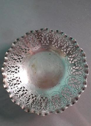 Фруктовниця посріблена , у вінтажному стилі, франція (страсбург)