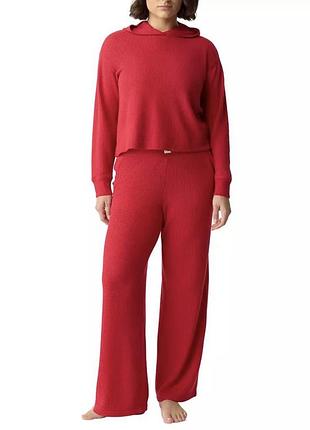 Gapbody вафельный   женский костюм с капюшоном