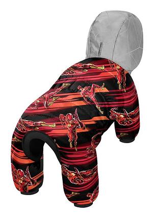 Комбинезон для собак waudog clothes рисунок "быстрость флэша", s30, в 57-59 см, с 40-43 см