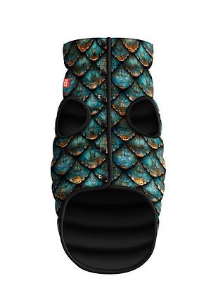 Курточка для собак waudog clothes, малюнок "луска", m45, в 61-65 см, с 38-42 см