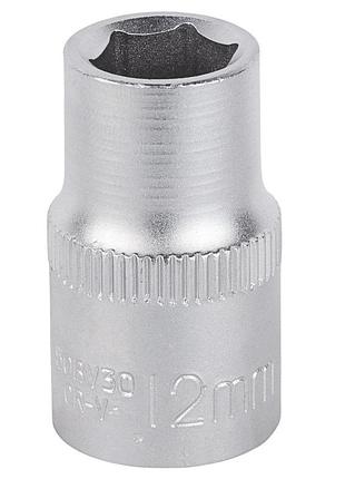 Насадка шестигранна коротка 1/2" 12 мм crv mid sigma (6071121)