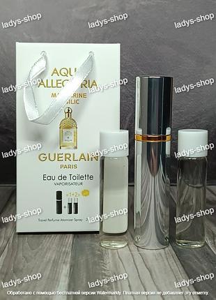 Парфюм женский guerlain aqua allegoria mandarine basilic (аква алегория мандарин) 3*15 мл.
