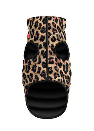 Курточка для собак waudog clothes малюнок "леопард", xs25, в 37-40 см, с 24-27 см