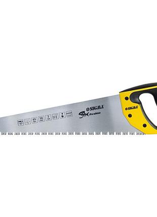 Ножовка по мокрому дереву 450мм 7tpi piranha sigma (4400751)